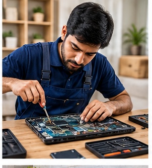 Laptop repair technician